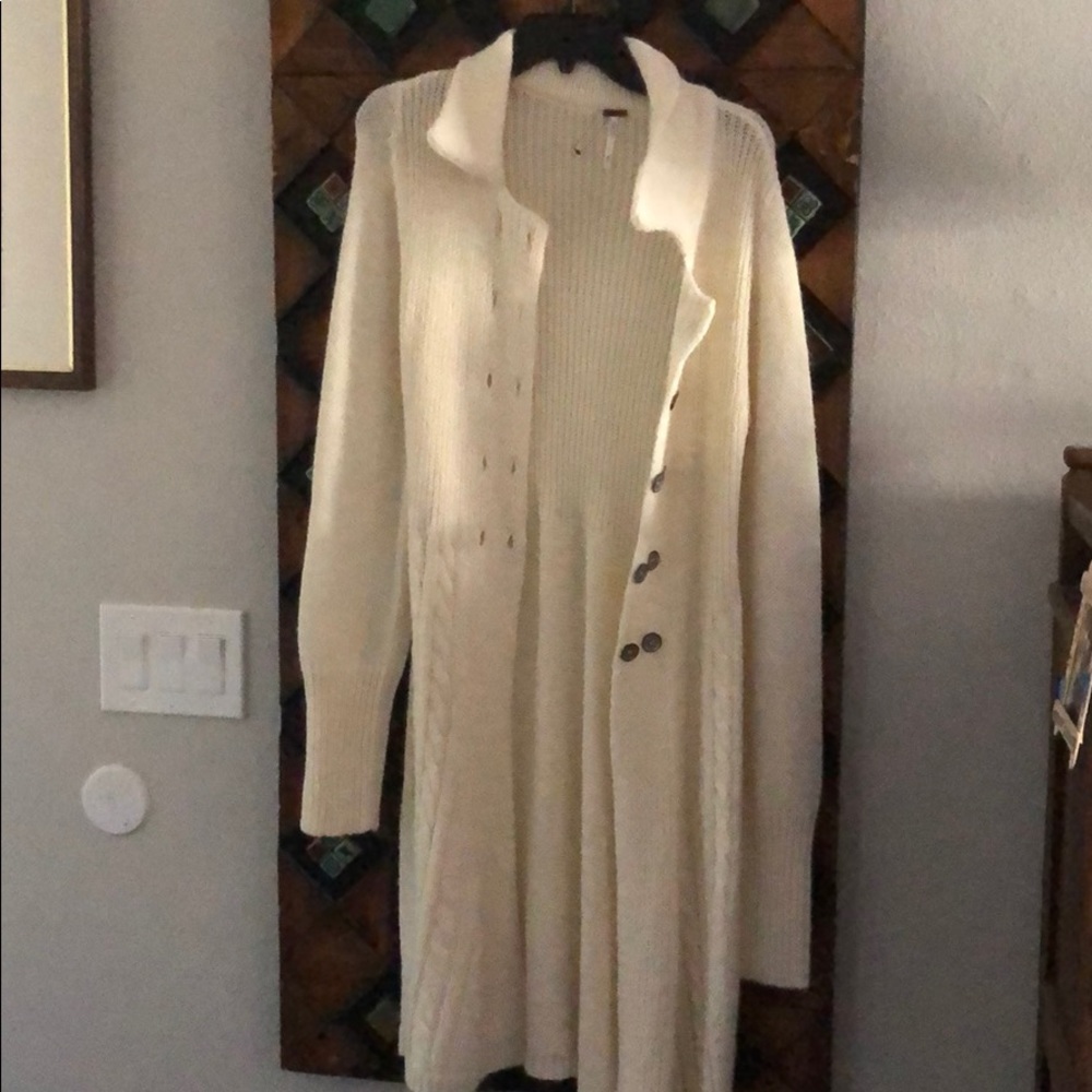 Free People sweater coat M NEW